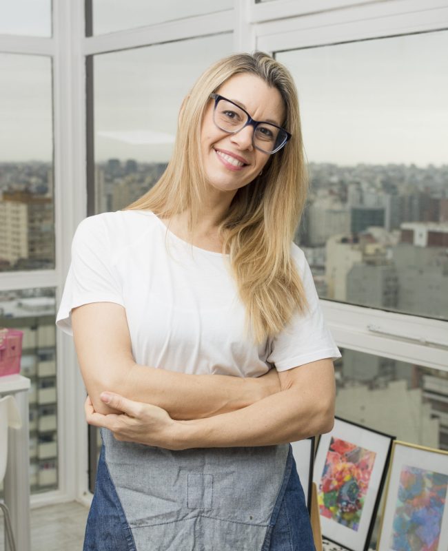 Mujer contenta